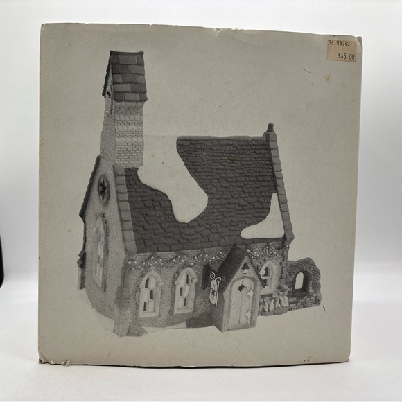 Department 56 1995 Vintage HVC Dickens Village Series Dudden Cross Church 5834-3 - Picture 10 of 12